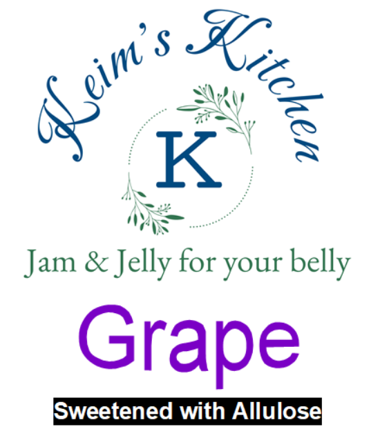 Grape jelly sweetened w/ Allulose